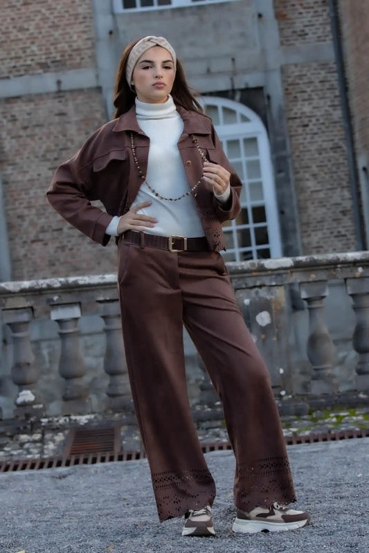 Pantalon Suédine