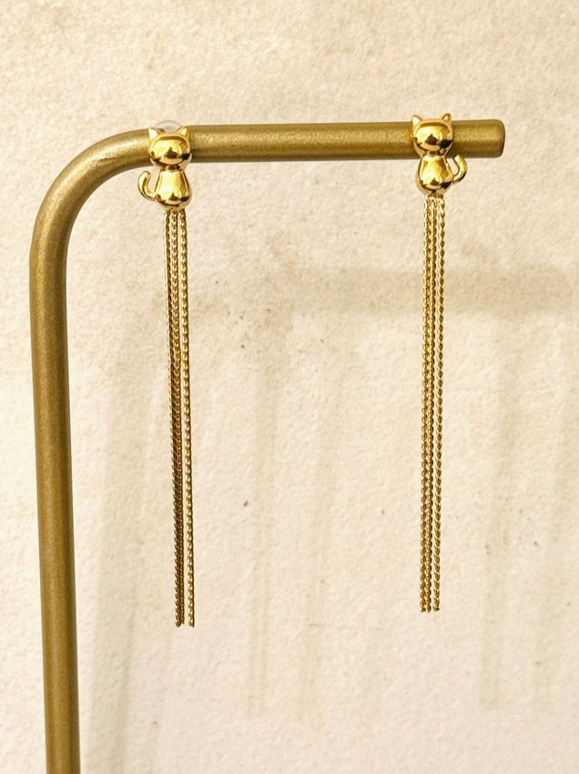 Boucles d'oreilles Chat