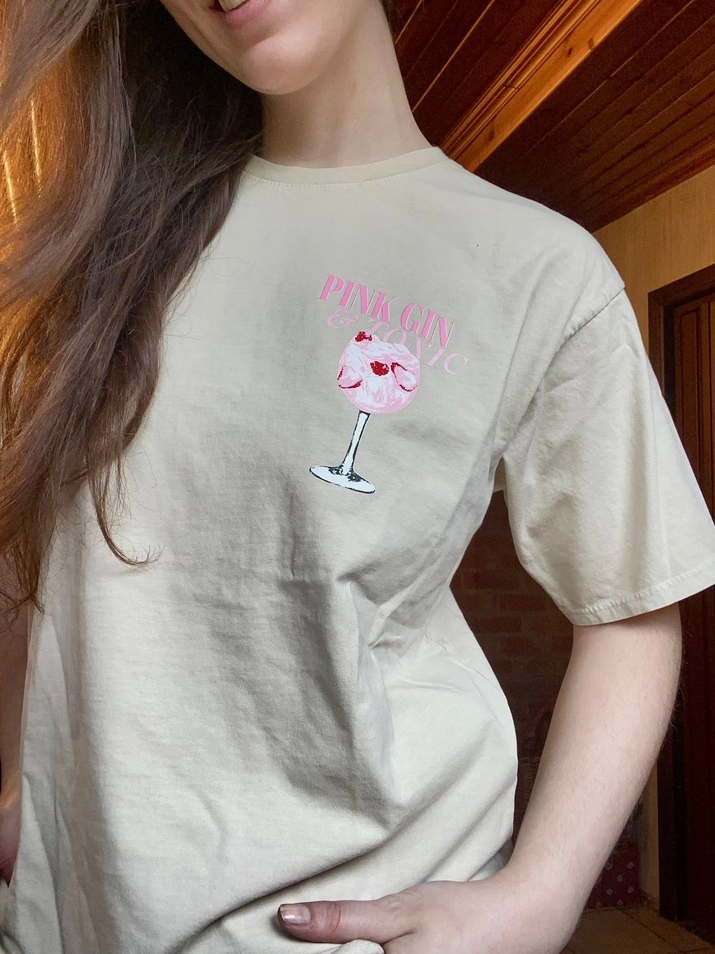 T-shirt Pink Gin