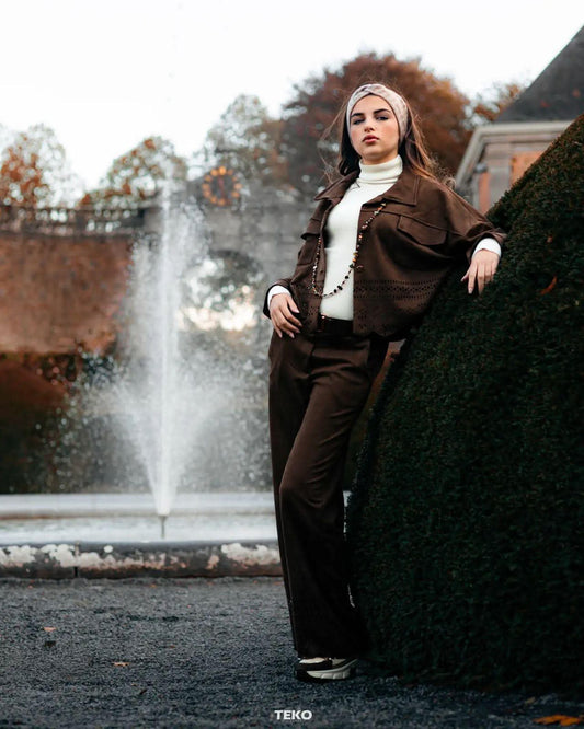 Pantalon Suédine